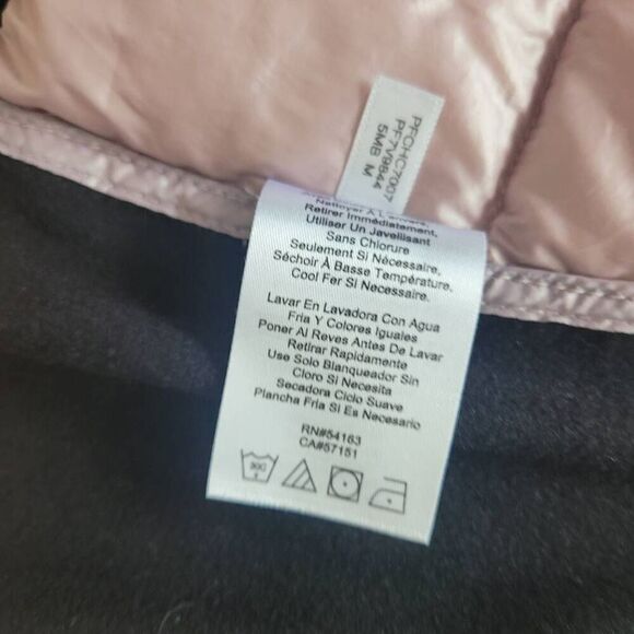 Calvin Klein performance pastel pink down sleeveless vest asymmetric details - Picture 11 of 12